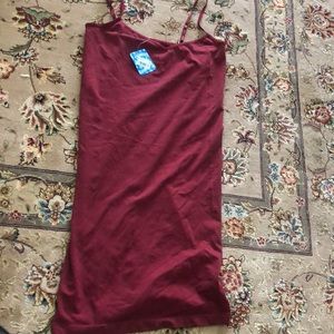 FreePeople Burgundy Linger Cami Tank,M/L